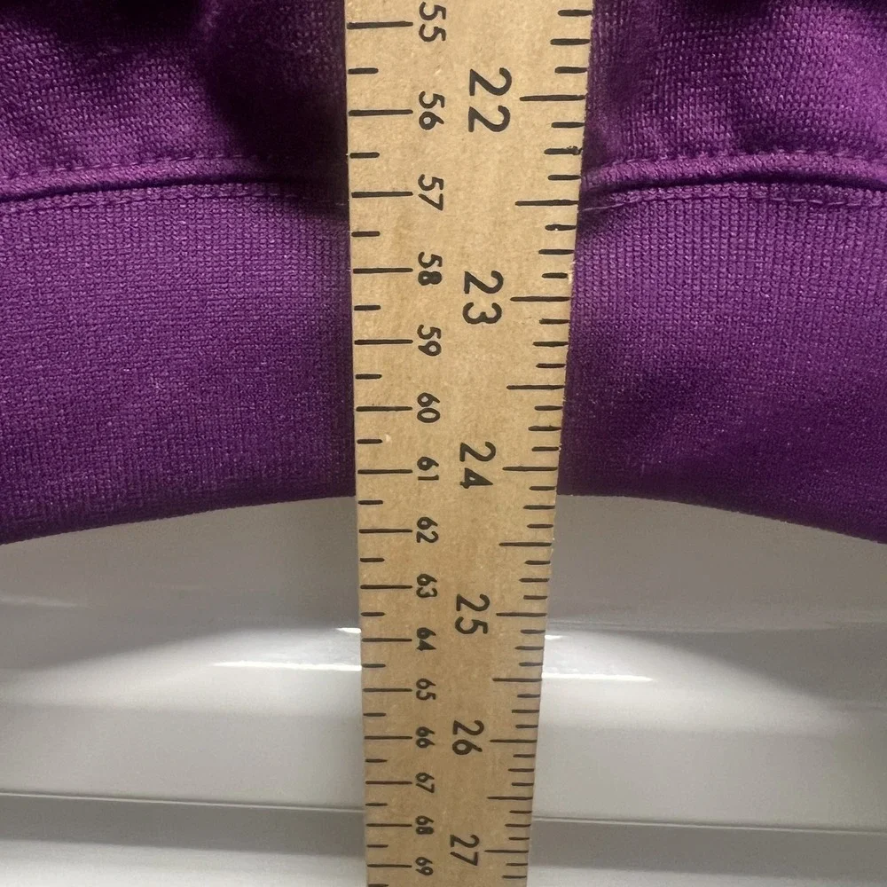 Jennifer Lauren Sweatshirt Size M Womens Purple Relaxed Crew Neck Fleece NWT‎